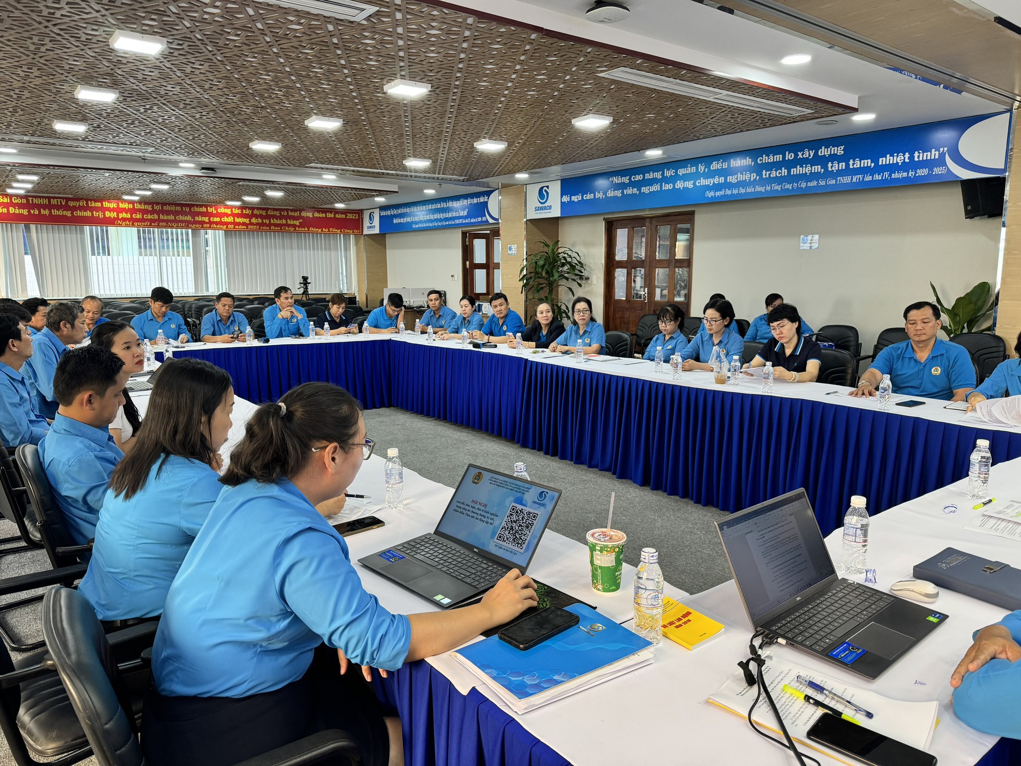 Công đoàn Sawaco tổ chức Hội nghị về công tác thương lượng, ký kết, chấm điểm Thỏa ước lao động tập thể- Ảnh 2.