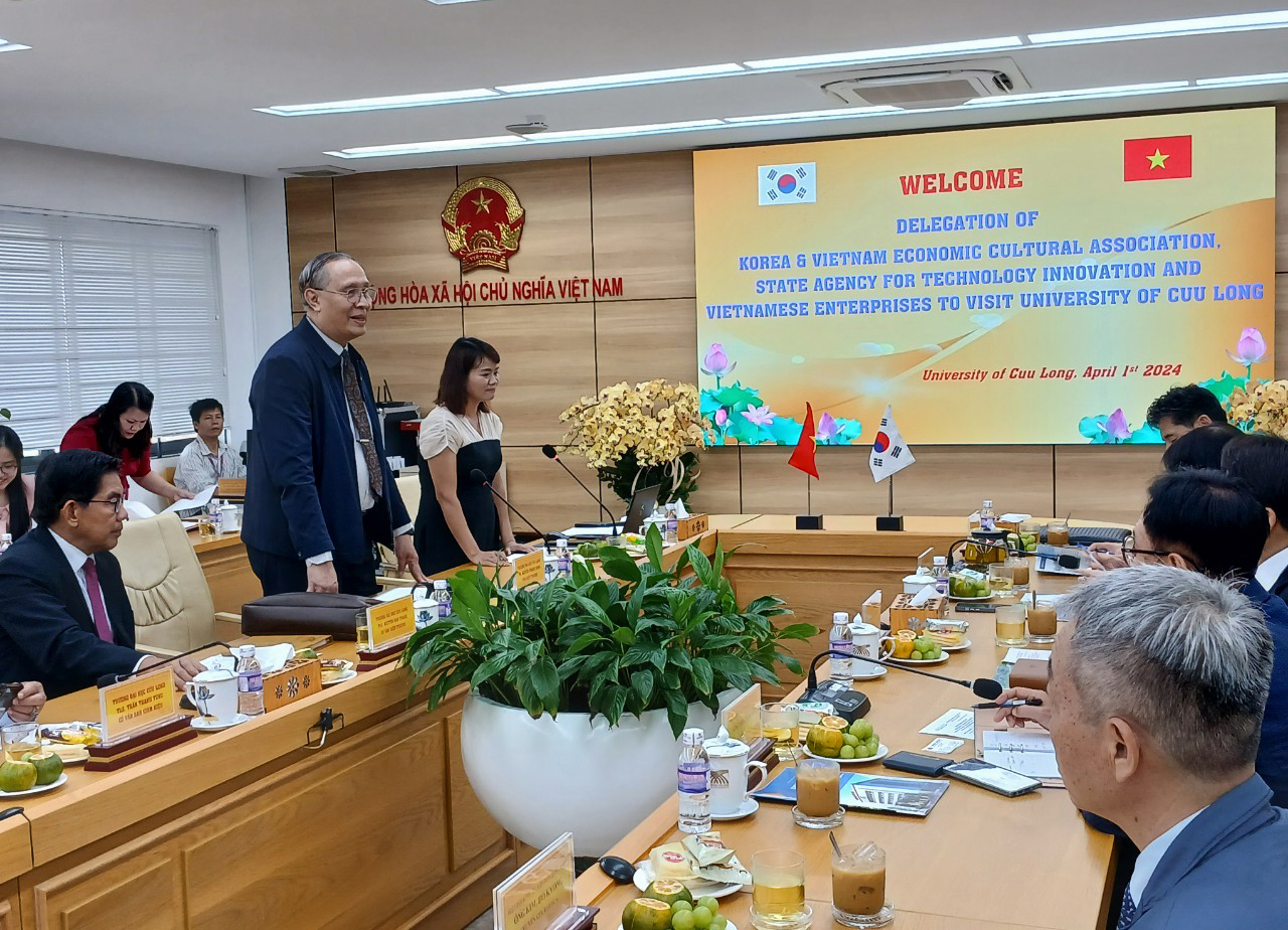 Trường ĐH Cửu Long làm việc với Hiệp hội Kinh tế, Văn hóa Hàn – Việt- Ảnh 1.