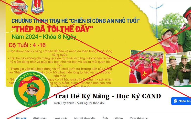 Phụ huynh coi chừng sập bẫy trại hè "ma": Cảnh báo từ Công an TP HCM - Ảnh 2.