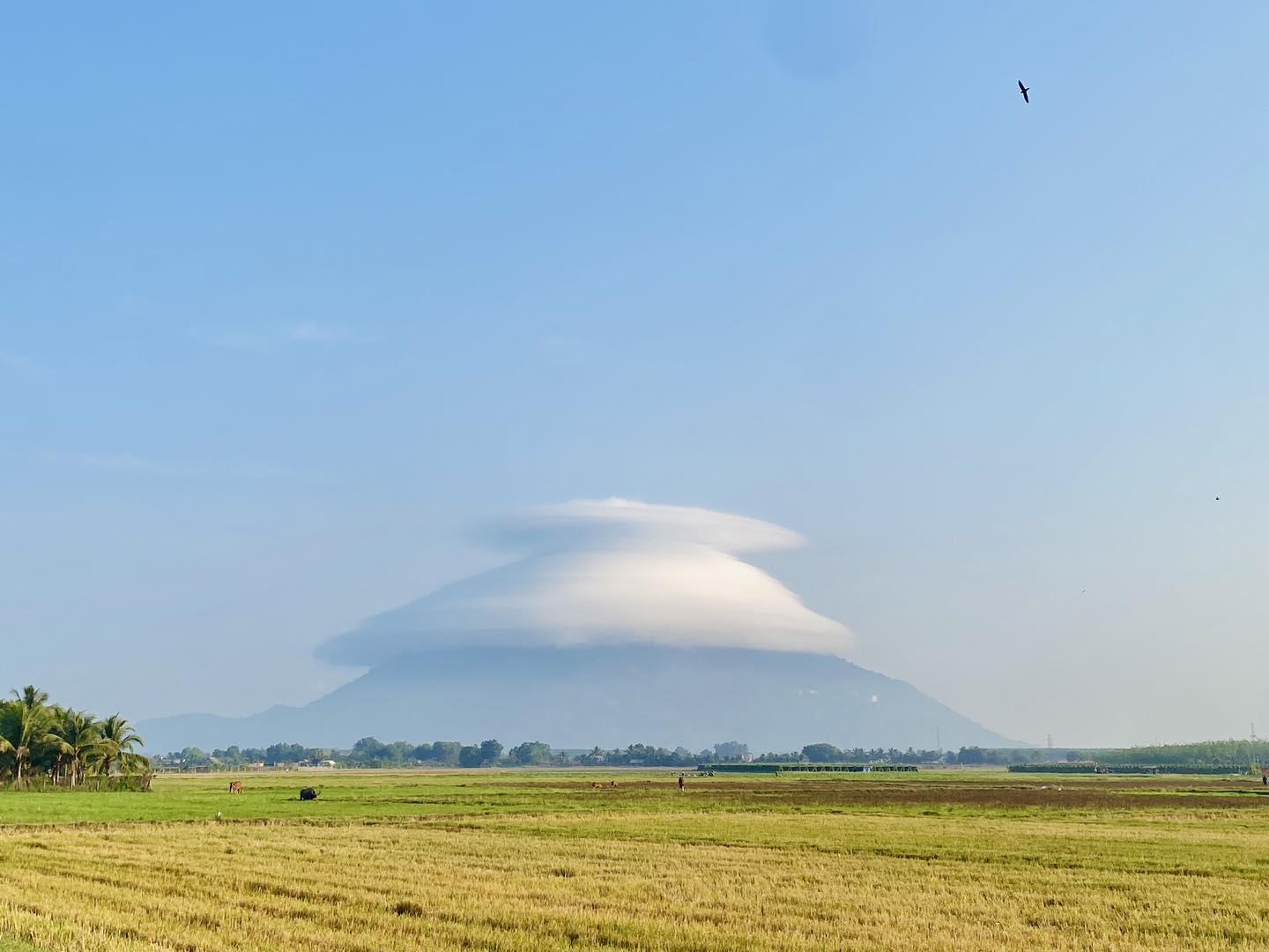 Xuất hiện mũ mây tại núi Bà Đen, người dân Nam bộ về Tây Ninh săn mây và trốn nóng- Ảnh 2.