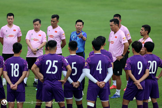 U23 Việt Nam phấn đấu vượt qua vòng bảng tại Giải U23 châu Á 2024 Ảnh: VFF