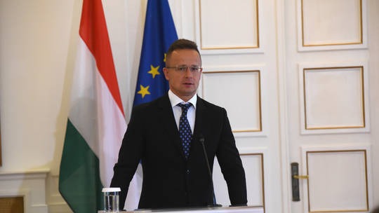 Bộ trưởng Ngoại giao Hungary Peter Szijjarto. Ảnh: RT