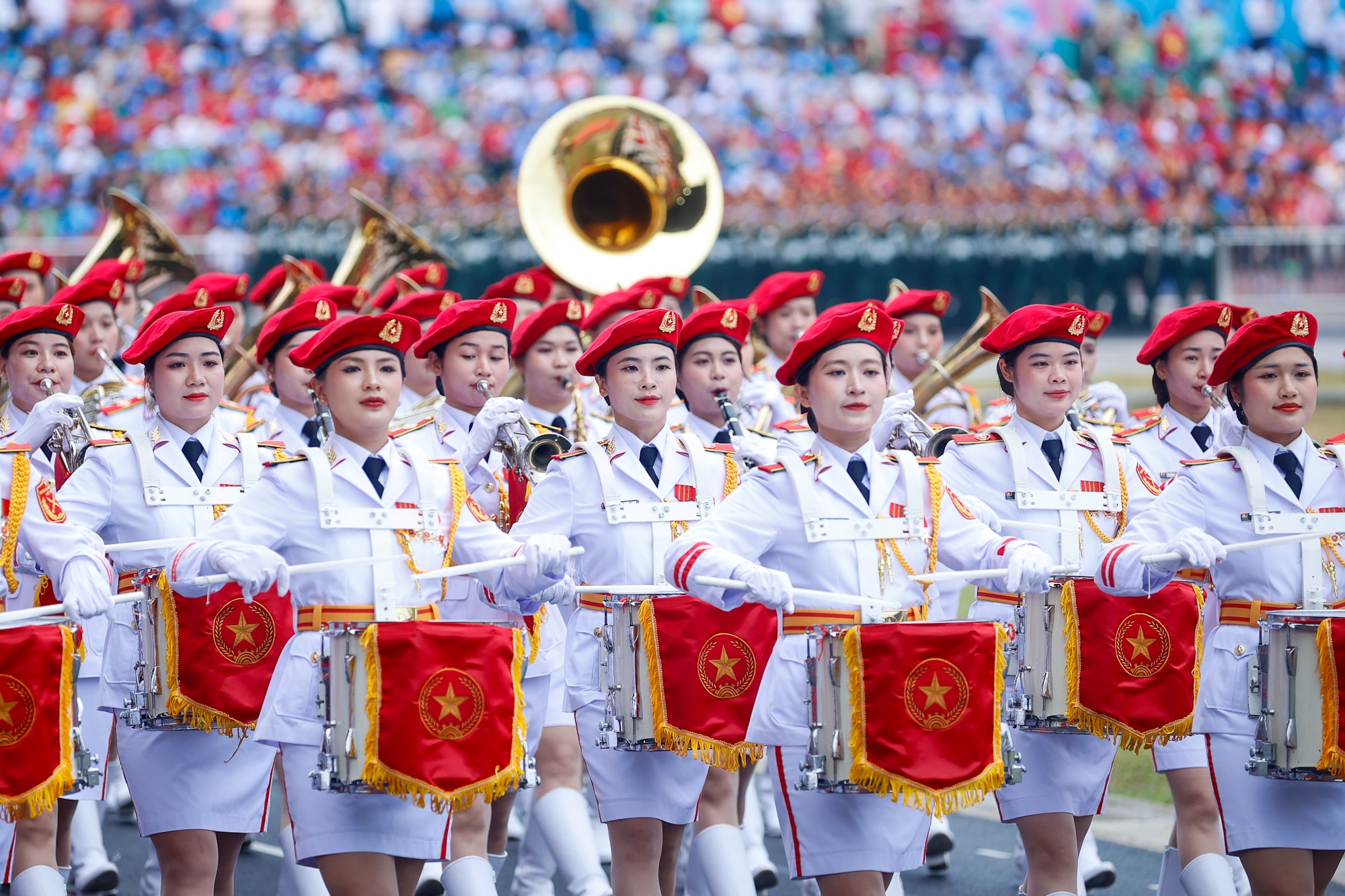 Những "bóng hồng" trong Lễ diễu binh, diễu hành kỷ niệm 70 năm Chiến thắng Điện Biên Phủ- Ảnh 3.