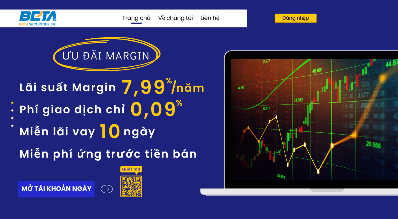 BETA Securities Giảm Lãi Suất Margin Còn 7,99%, Phí Giao Dịch 0,09%- Ảnh 1.