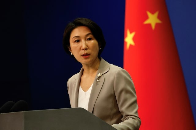Phát ngôn viên Bộ Ngoại giao Trung Quốc Mao Ning. Ảnh: Reuters