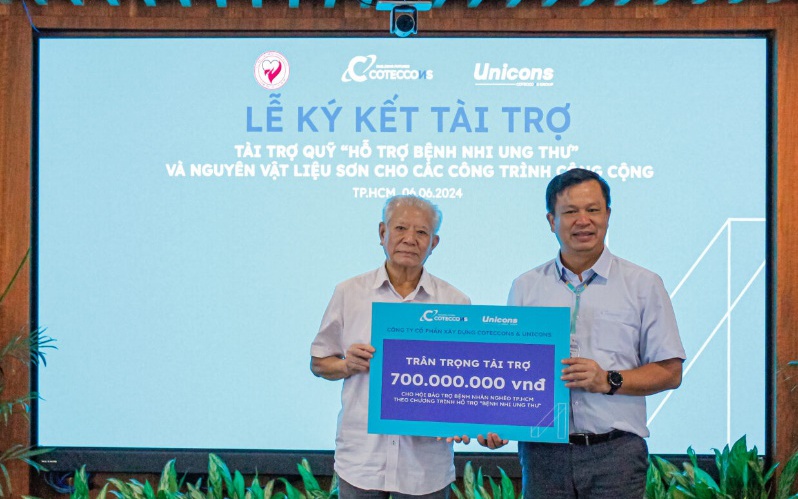 Coteccons cam kết hỗ trợ bệnh nhi ung thư