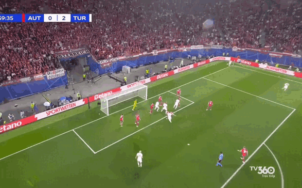 Clip Euro 2024: Xem trung vệ Thổ Nhĩ Kỳ lập cú đúp thắng Áo