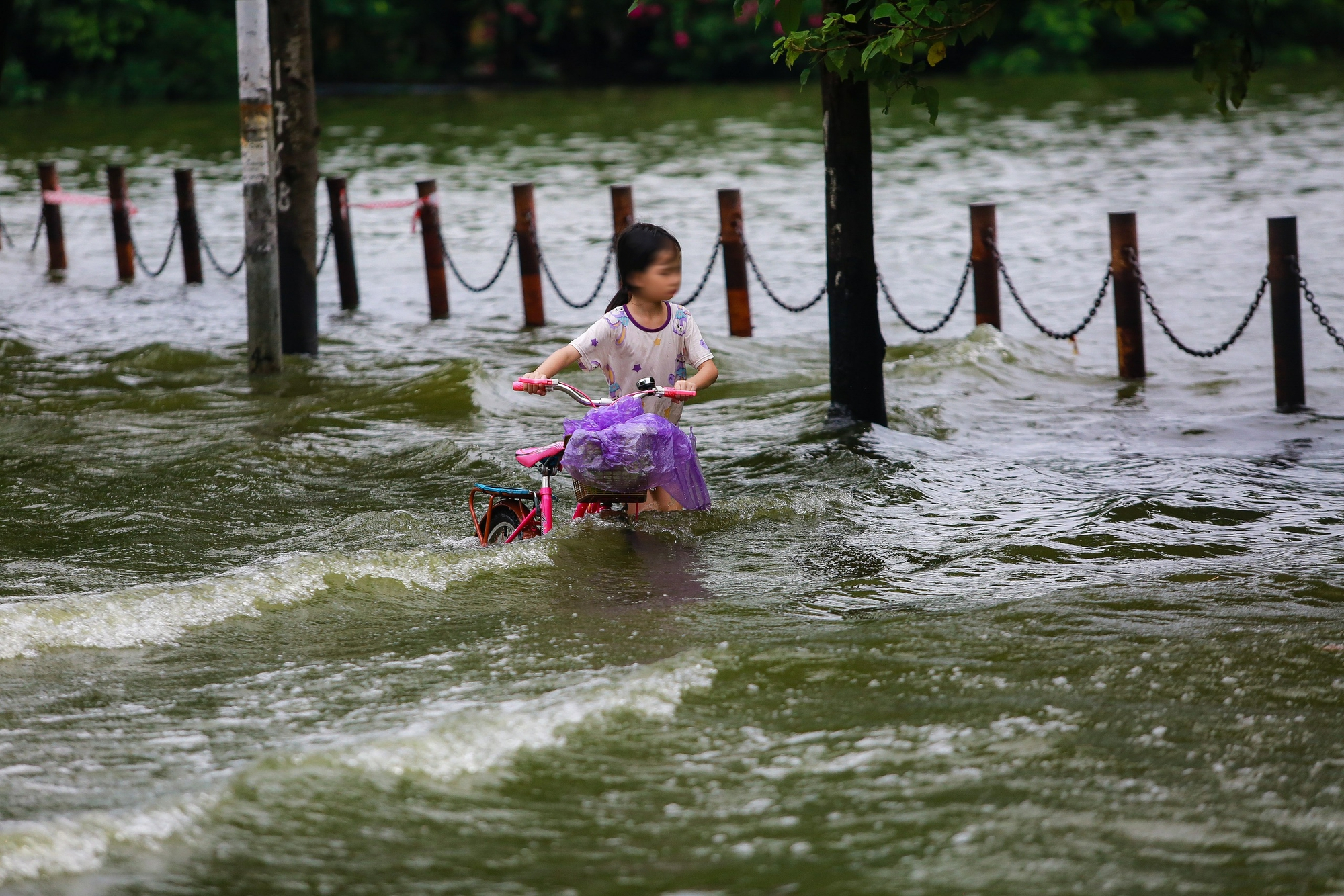 Ngoại thành Hà Nội có nơi ngập sâu, nước mênh mông- Ảnh 5.