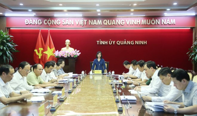 Bà Trịnh Thị Minh Thanh thay ông Nguyễn Xuân Ký điều hành công việc của Tỉnh ủy Quảng Ninh- Ảnh 1.