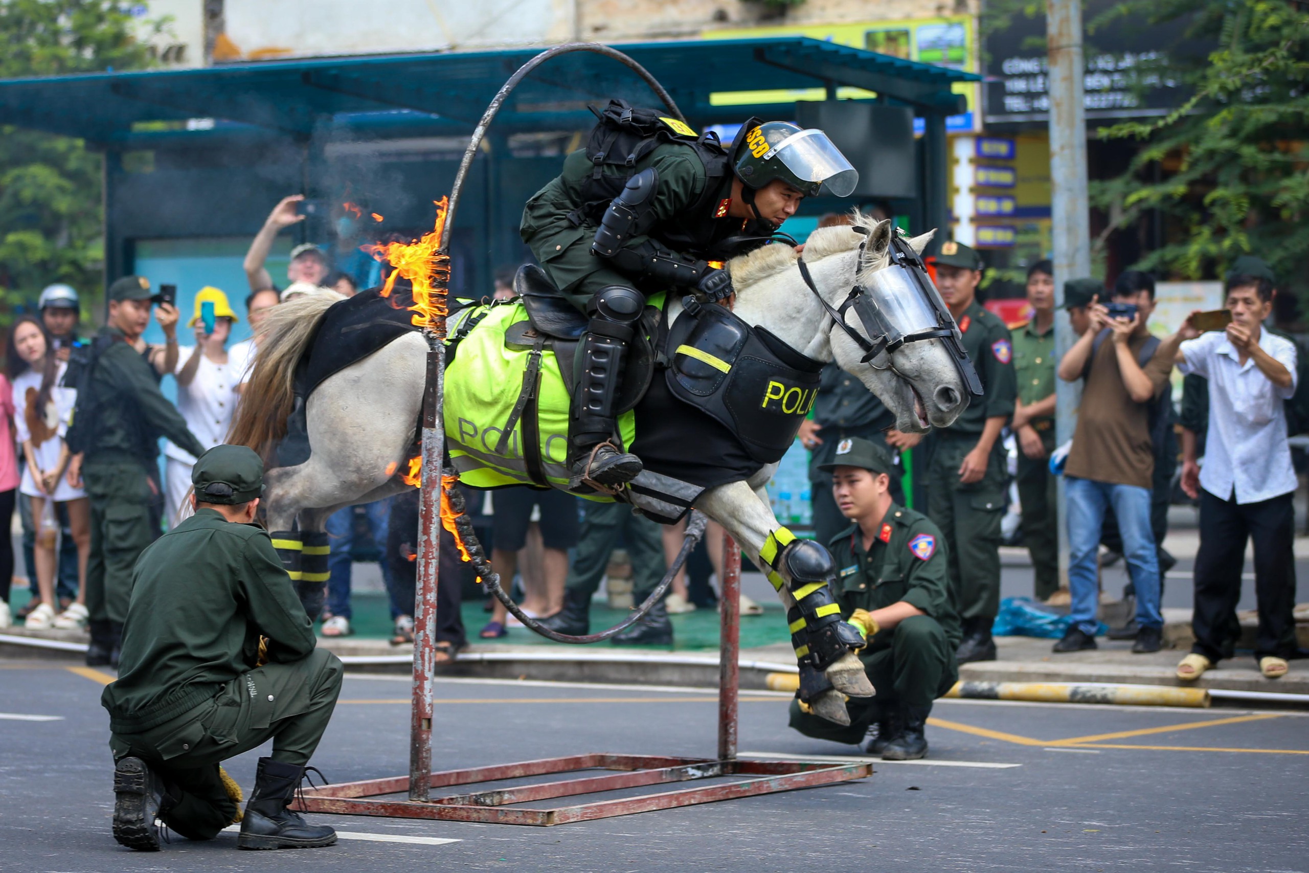 Mãn nhãn với màn trình diễn đỉnh cao của kỵ binh trên đường phố TP HCM- Ảnh 10.