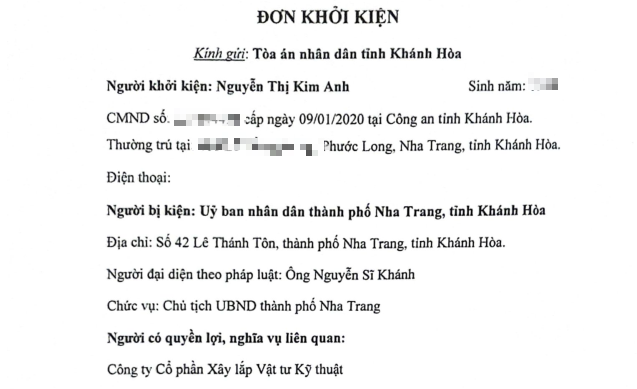 Xét xử vụ kiện UBND TP Nha Trang liên quan dự án An Bình Tân- Ảnh 1.