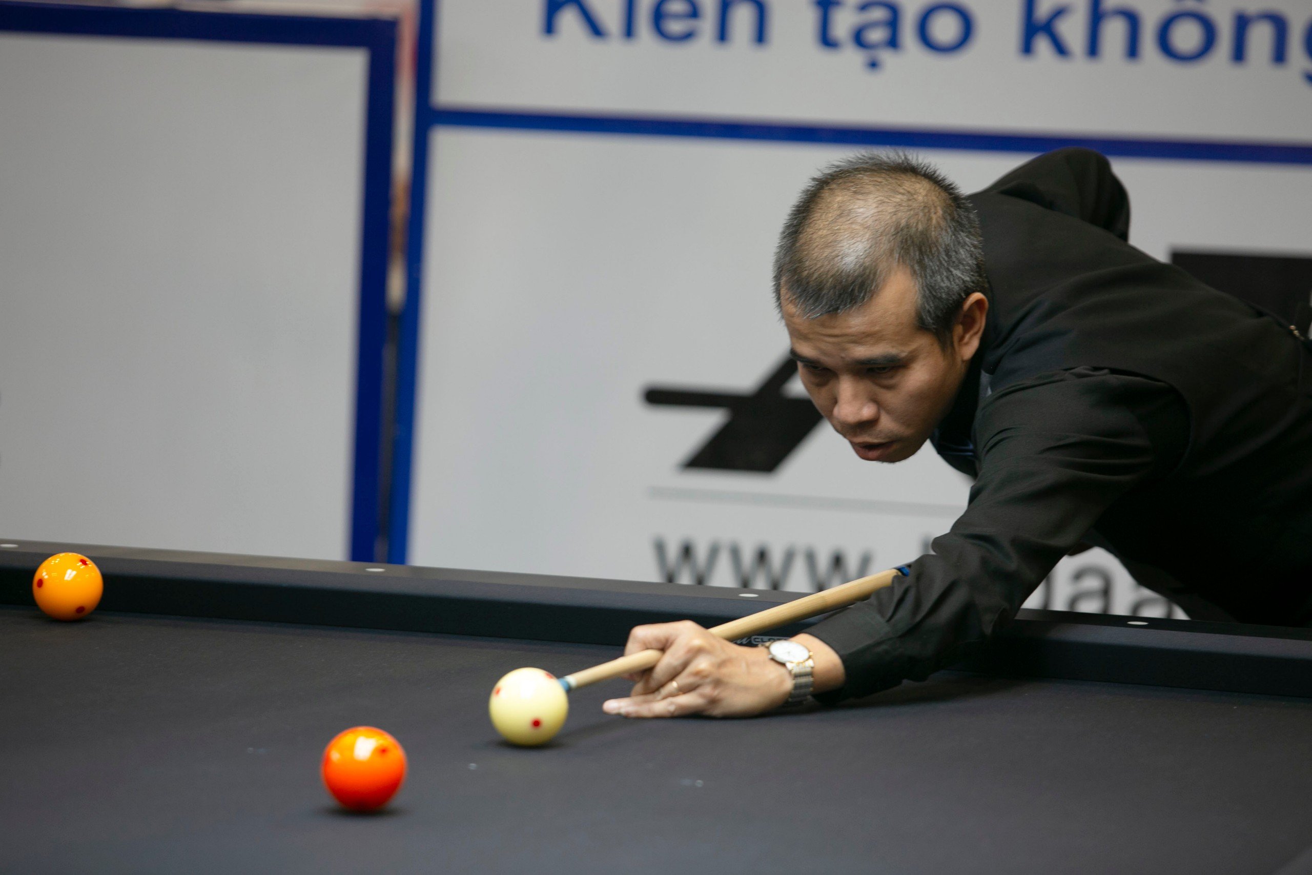 Trần Quyết Chiến lần thứ hai vô địch Giải Billiards carom 3 băng quốc tế Bình Dương- Ảnh 1.