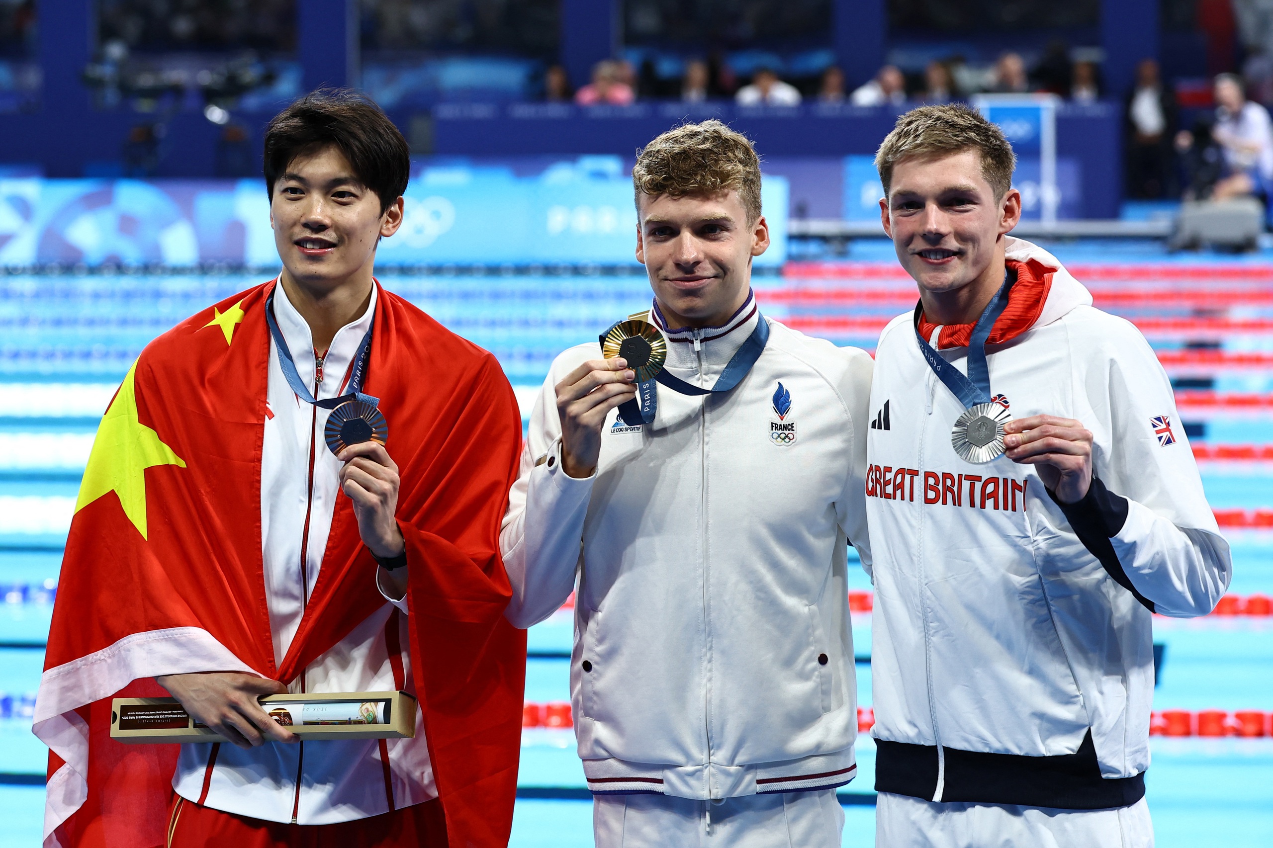 Siêu kình ngư Leon Marchand giành 4 HCV, phá 4 kỷ lục Olympic- Ảnh 5. Siêu kình ngư Leon Marchand giành 4 HCV, phá 4 kỷ lục Olympic- Ảnh 5.