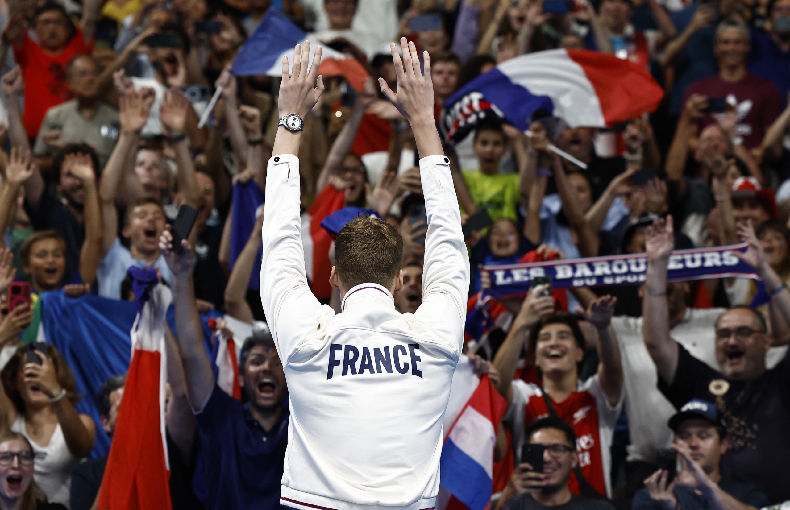 Siêu kình ngư Leon Marchand giành 4 HCV, phá 4 kỷ lục Olympic- Ảnh 3. Siêu kình ngư Leon Marchand giành 4 HCV, phá 4 kỷ lục Olympic- Ảnh 3.