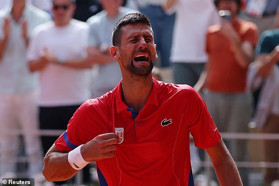 Olympic 2024: Thắng Alcaraz, Djokovic giải cơn khát vàng sau 20 năm- Ảnh 7.