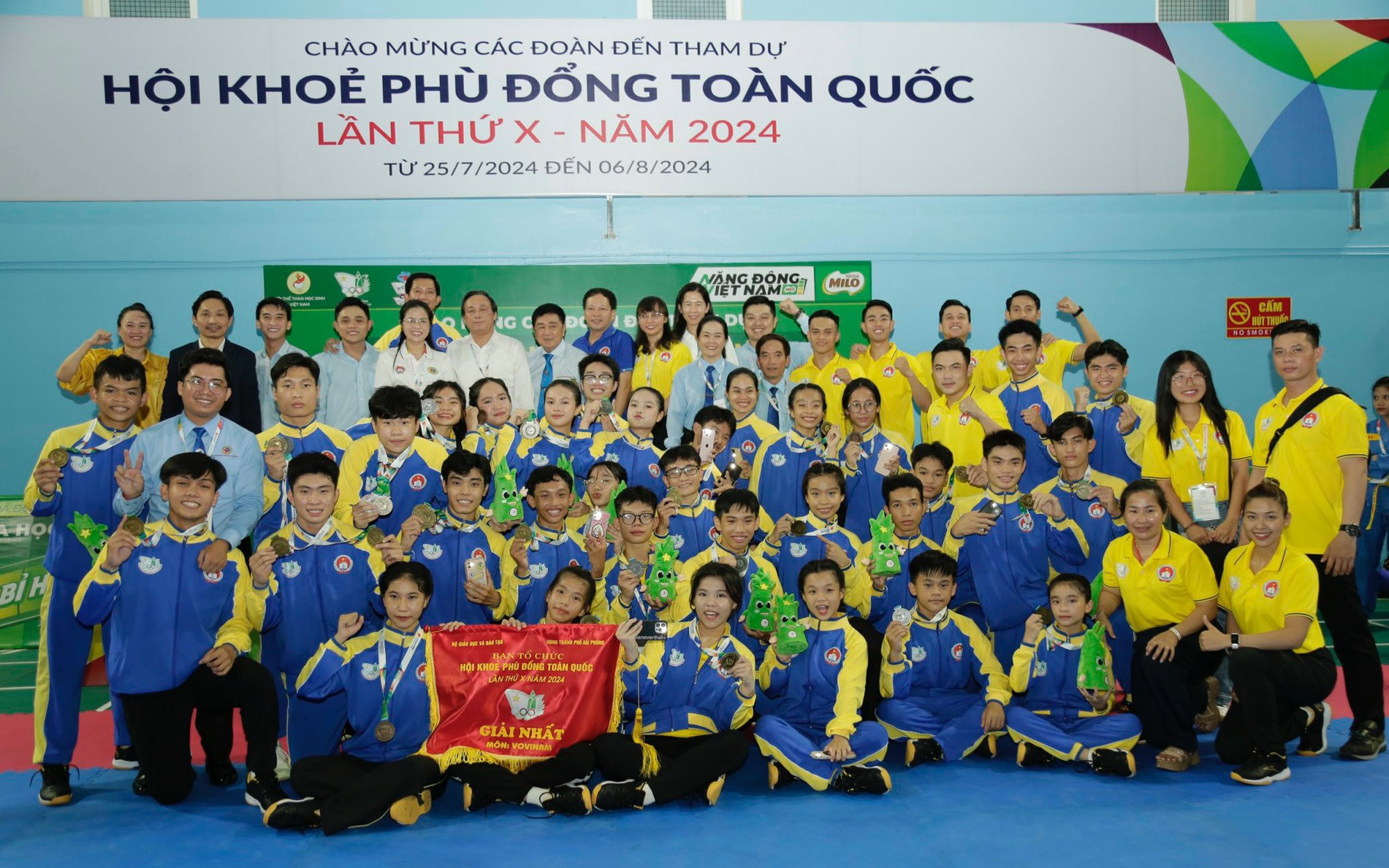 Vovinam TP HCM giành ngôi đầu toàn đoàn Hội khỏe Phù Đổng toàn quốc 2024