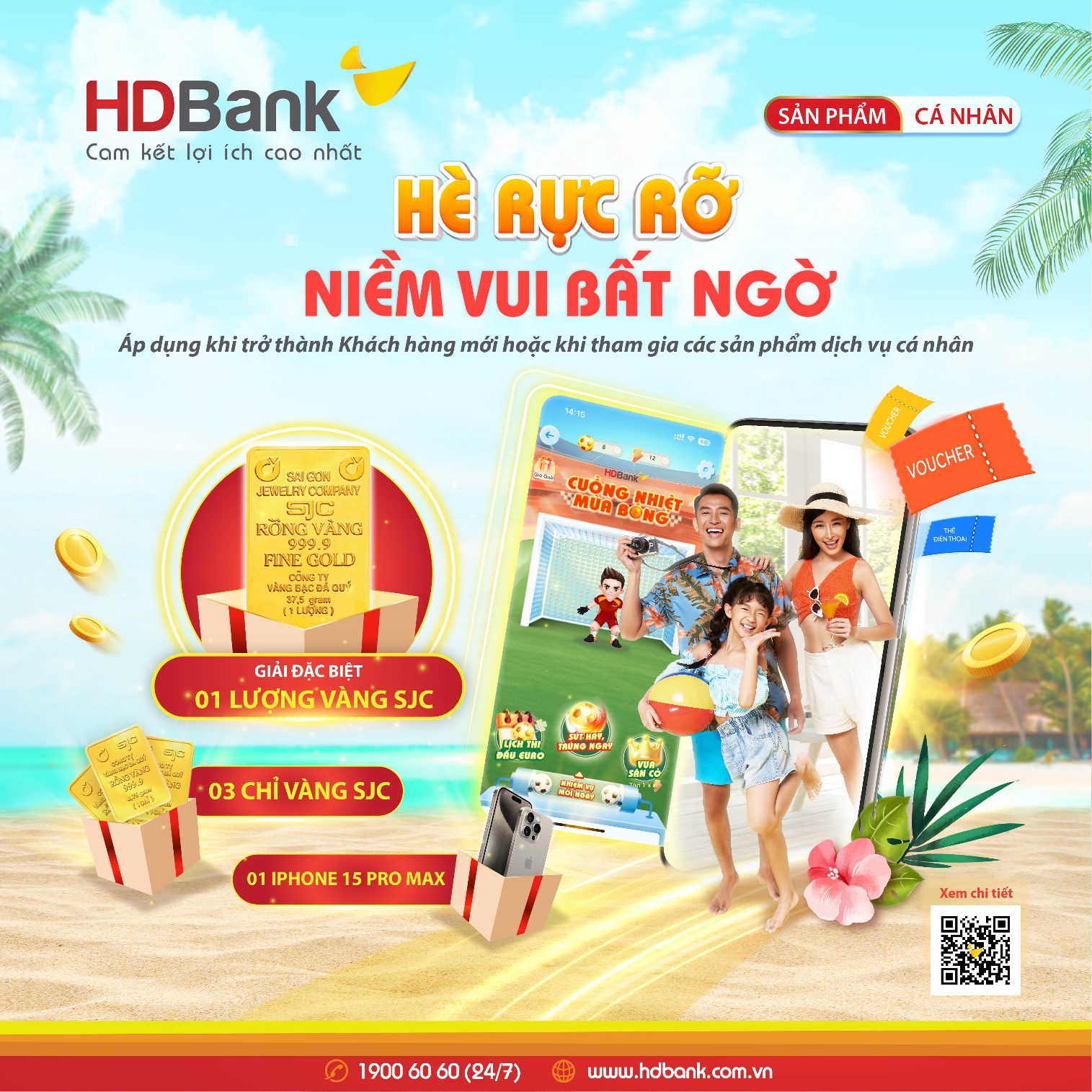 HDBank tặng vàng SJC cho khách hàng sử dụng dịch vụ- Ảnh 1.