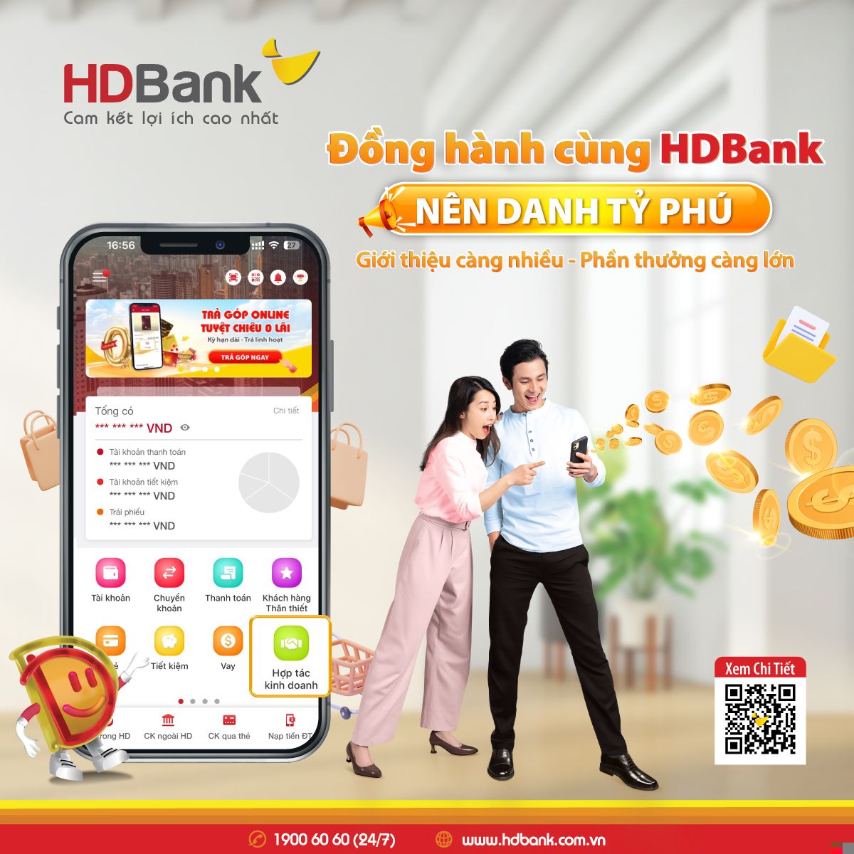 HDBank tặng vàng SJC cho khách hàng sử dụng dịch vụ- Ảnh 2.