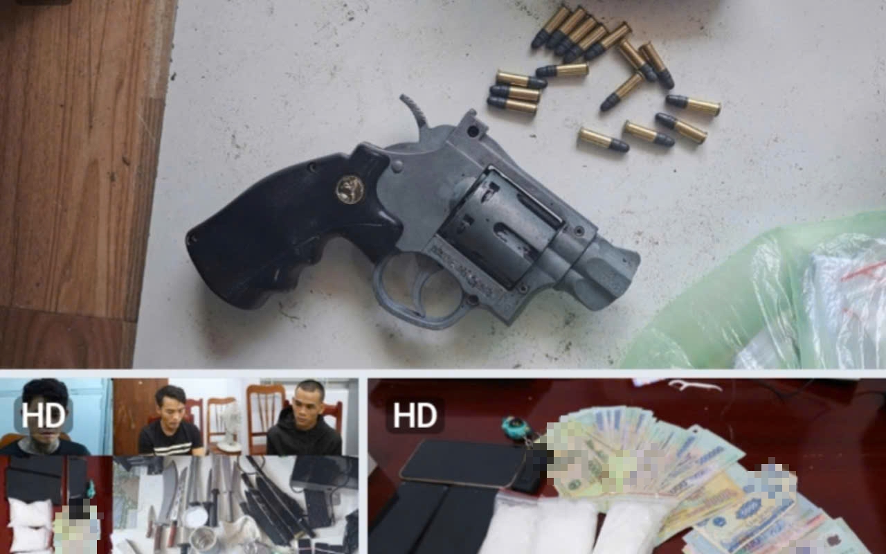 Họp b&aacute;o c&ocirc;ng bố triệt ph&aacute; đường d&acirc;y bu&ocirc;n b&aacute;n ma t&uacute;y khủng, thu giữ 2 khẩu s&uacute;ng - Ảnh 3.