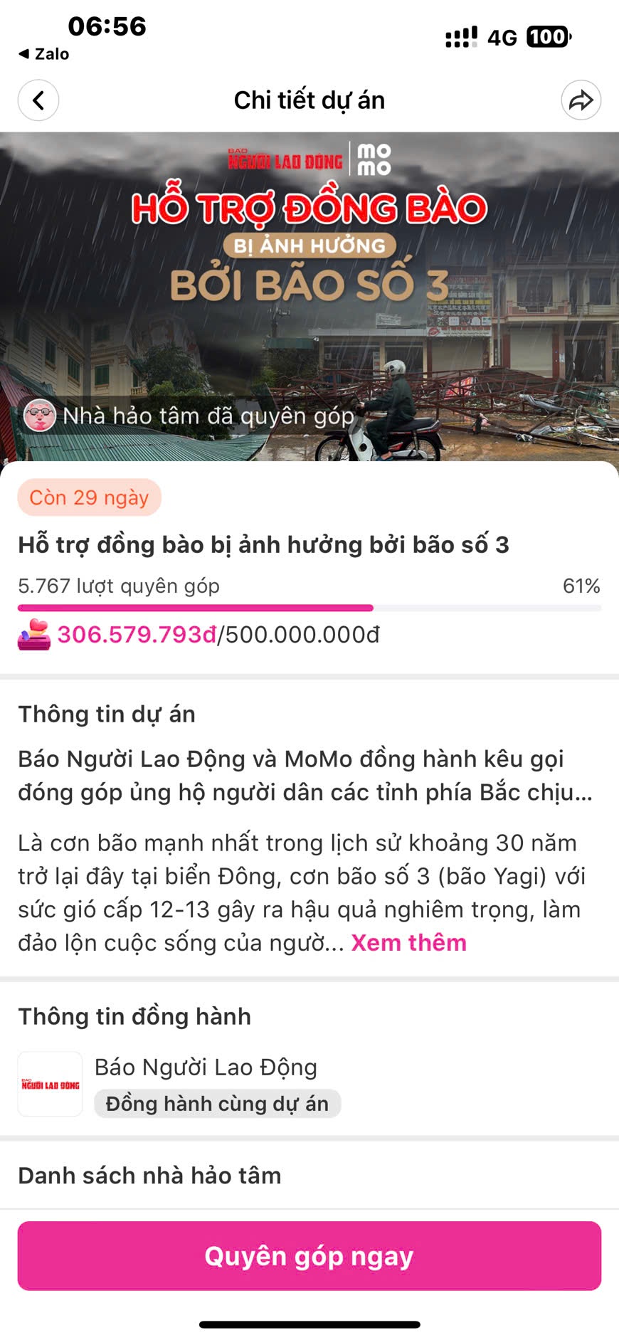 Báo Người Lao Động và MoMo kêu gọi ủng hộ đồng bào bị thiệt hại bởi bão số 3- Ảnh 3.