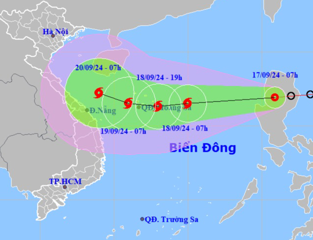 Áp thấp nhiệt đới di chuyển rất nhanh, sẽ vào Biển Đông thành bão số 4, mưa rất to- Ảnh 1.