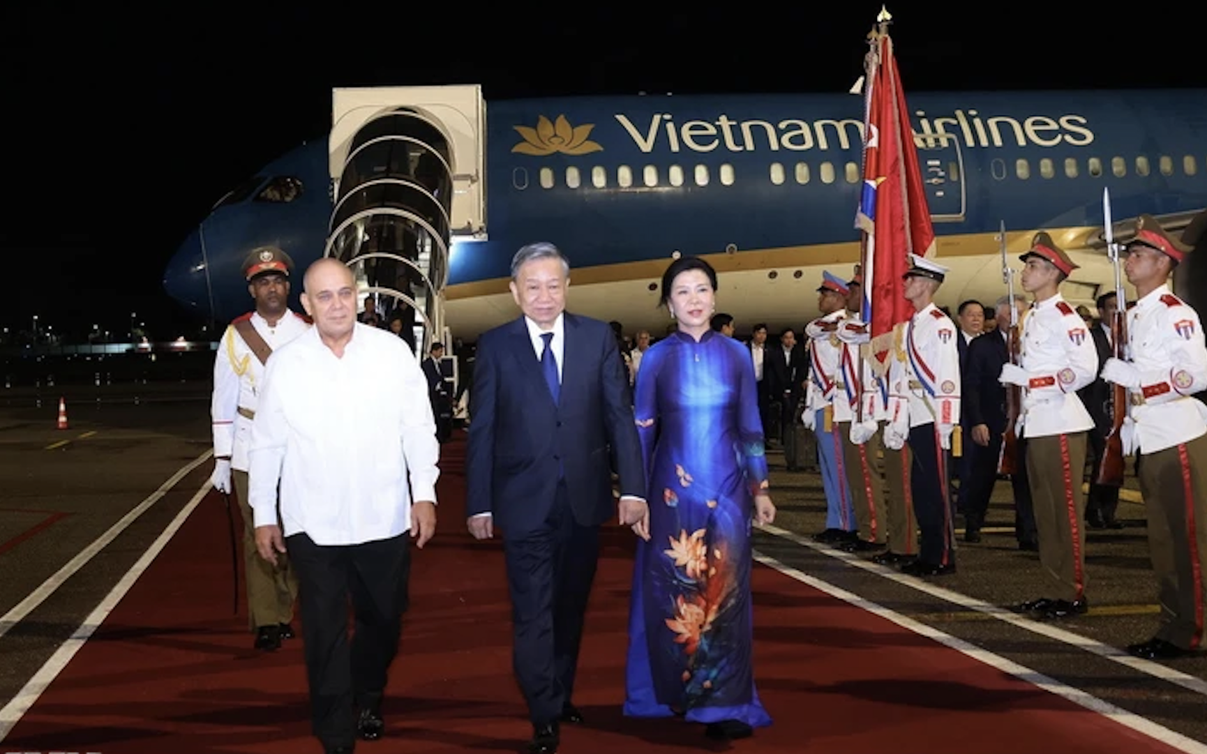 Tổng Bí thư, Chủ tịch nước Tô Lâm đến La Habana, bắt đầu thăm cấp Nhà nước Cộng hoà Cuba