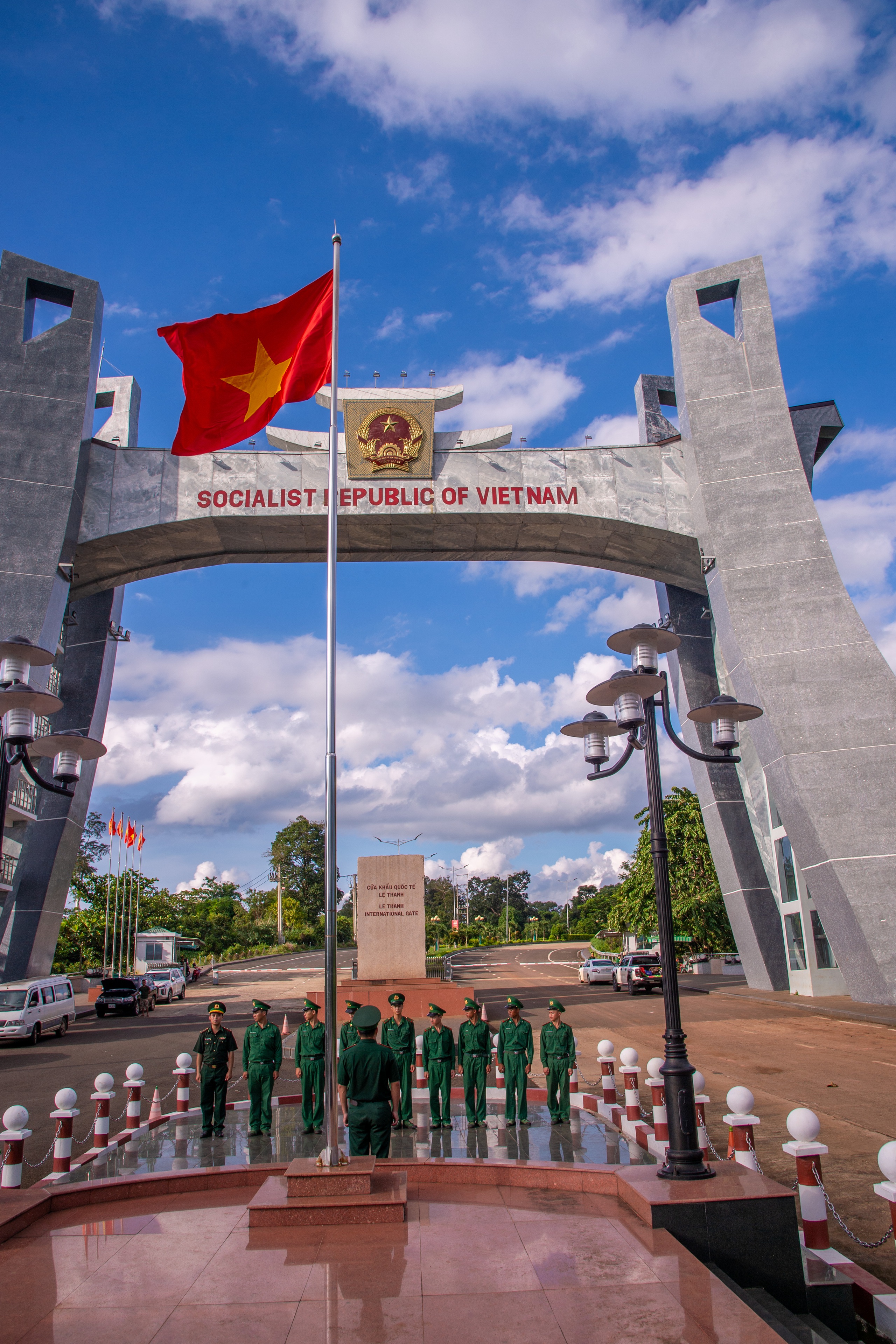 Cửa khẩu Lệ Thanh. Ảnh: NGUYỄN QUỐC HUY