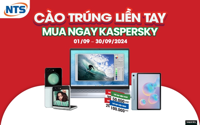 Kaspersky gây bão với loạt quà tặng hàng chục triệu đồng cho người dùng