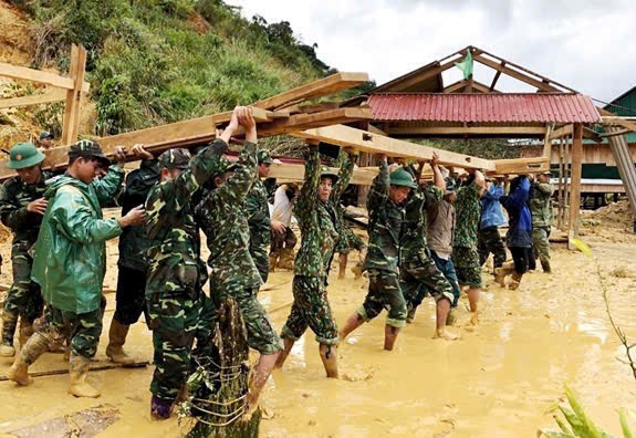 Một đại úy quân đội hy sinh khi làm nhiệm vụ phòng, chống bão số 3- Ảnh 1.