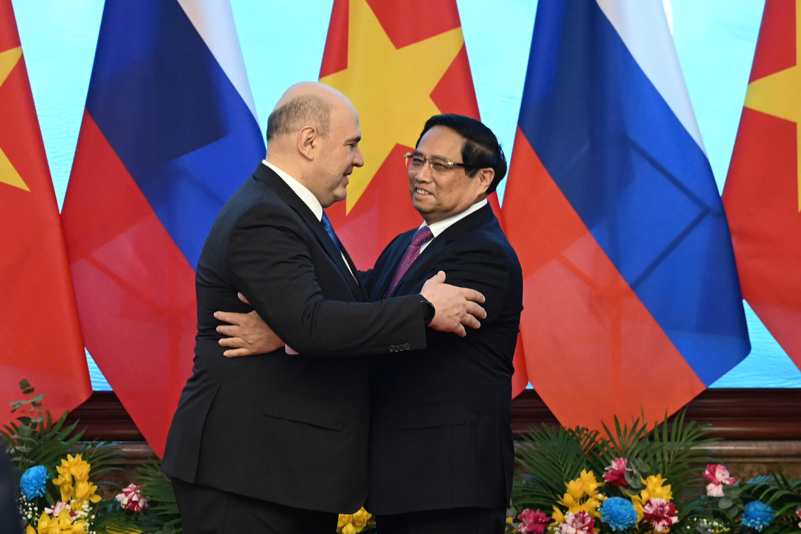 Thủ tướng Phạm Minh Chính chủ trì lễ đón Thủ tướng Nga- Ảnh 14. Thủ tướng Phạm Minh Chính chủ trì lễ đón Thủ tướng Nga- Ảnh 14.