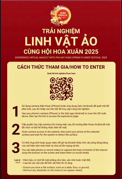 Trải nghiệm công nghệ AR cùng linh vật Đường hoa xuân Phú Mỹ Hưng- Ảnh 3.