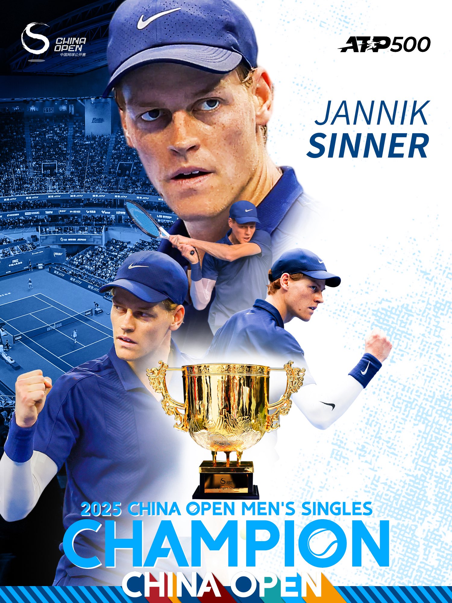 Sinner hạ tay vợt gốc Việt, vô địch China Open - Ảnh 1.