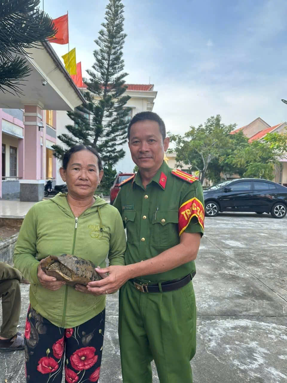Phát hiện rùa qúy hiếm 2 , 2 kg ở Đà Nẵng , người phụ nữ báo cho cơ quan chức năng - Ảnh 1.