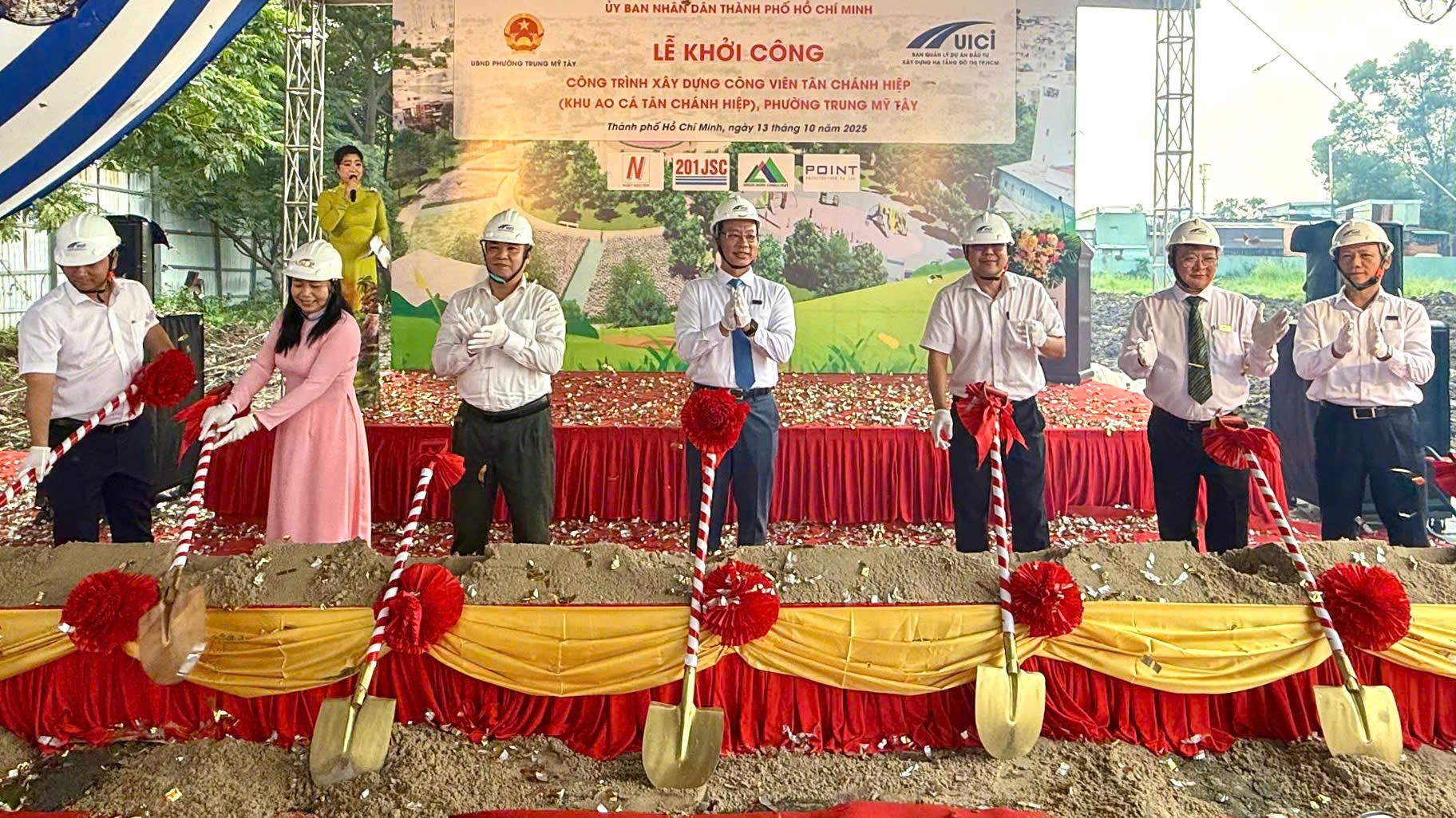 TP HCM: Khởi công Công viên Tân Chánh Hiệp - Lá phổi xanh mới khu Tây Bắc - Ảnh 1.