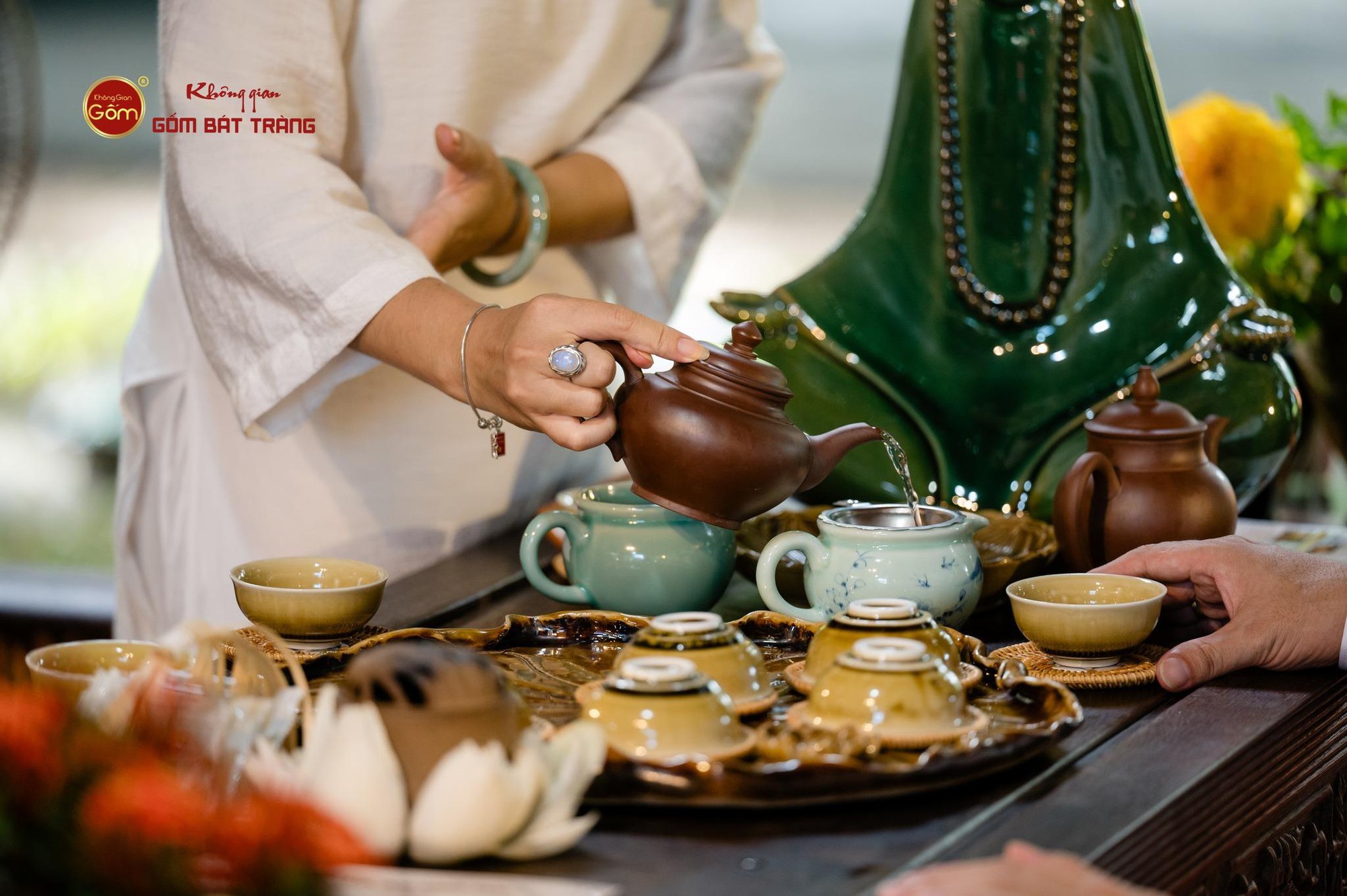An Thổ Túc tại triển lãm Gốm và Trà - Hành trình lan tỏa văn hóa trà Việt trong kỷ nguyên mới - Ảnh 1.