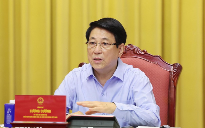 Chủ tịch nước Lương Cường đón, hội đàm với Tổng Thư ký Liên hợp quốc António Guterres - Ảnh 2.