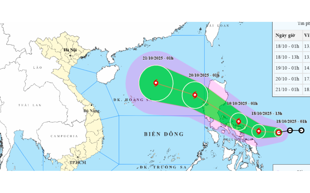 Bão Fengshen Thần gió mạnh lên cấp 10 , dự báo hướng vào biển Đông - Ảnh 2.