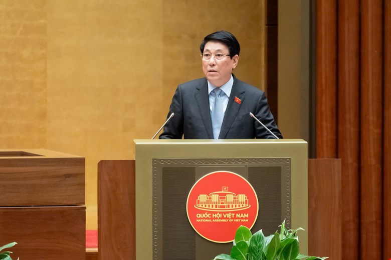 - Ảnh 1. Chủ tịch nước Lương Cường báo cáo Quốc hội về công tác nhiệm kỳ 2021 - 2026. Ảnh: Phạm Thắng - Ảnh 1.