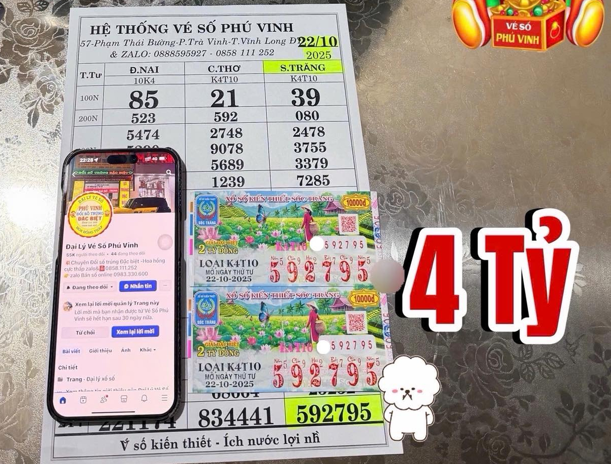 Xổ số miền Nam sáng 23 - 10: Nhiều người trở thành tỉ phú nhờ giải đặc biệt - Ảnh 1. Xổ số miền Nam sáng 23 - 10: Nhiều người trở thành tỉ phú nhờ giải đặc biệt - Ảnh 1.