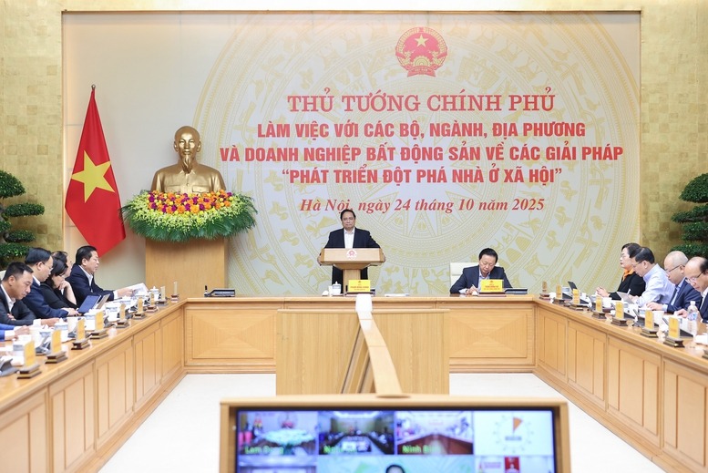 Thủ tướng Phạm Minh Chính chủ trì họp để ban hành nghị quyết mới của Chính phủ về nhà ở xã hội - Ảnh 1.