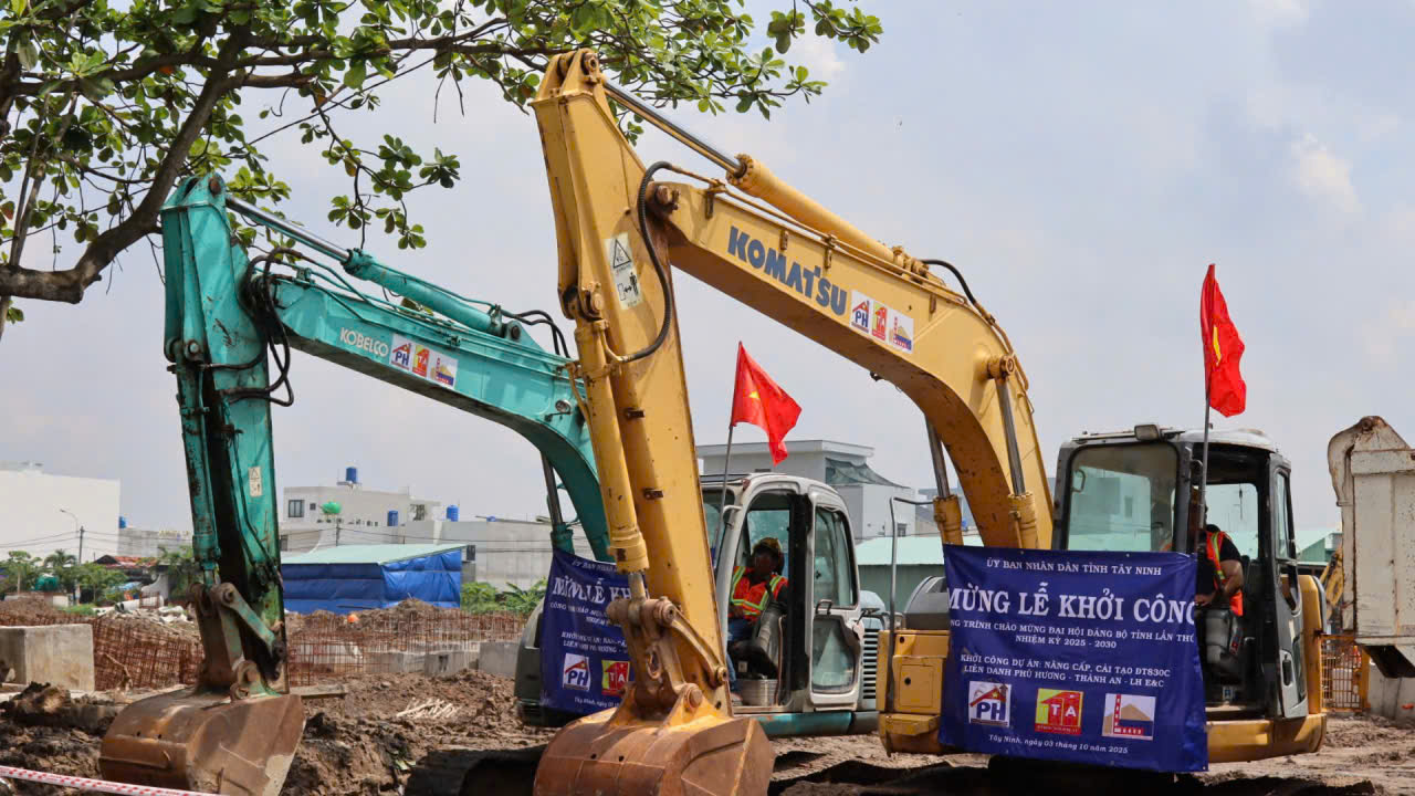 Tây Ninh khởi công dự án đường tỉnh hơn 1.850 tỉ đồng kết nối TP HCM- Ảnh 1.