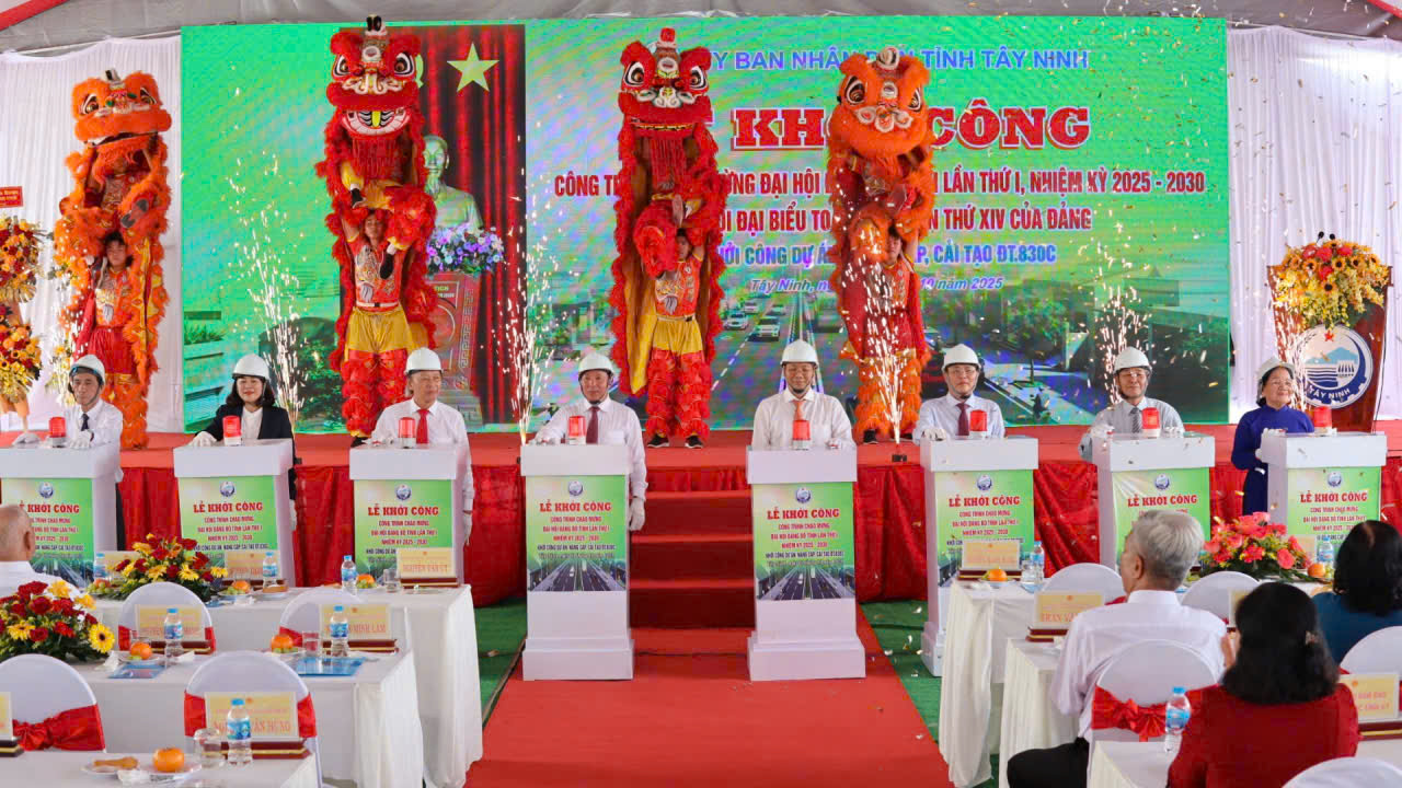 Tây Ninh khởi công dự án đường tỉnh hơn 1.850 tỉ đồng kết nối TP HCM- Ảnh 2.