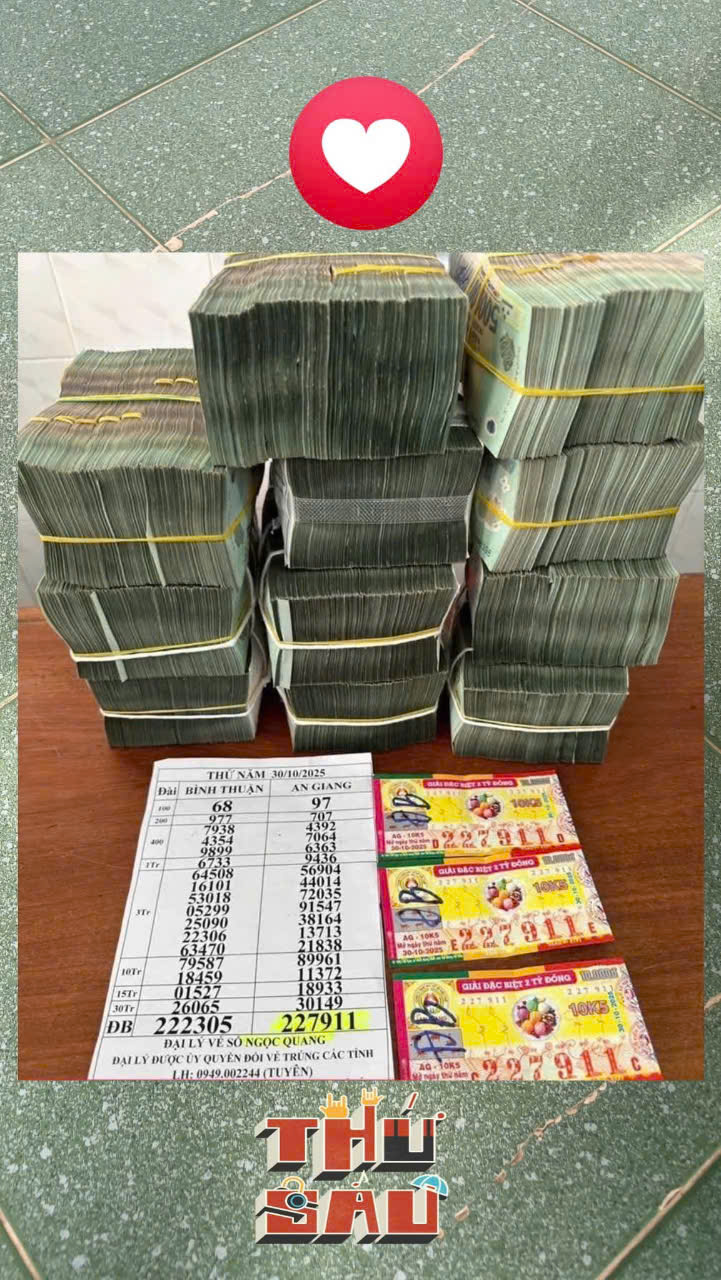 Xổ số miền Nam: Người phụ nữ Cà Mau trúng độc đắc vé số An Giang - Ảnh 1. Xổ số miền Nam: Người phụ nữ Cà Mau trúng độc đắc vé số An Giang - Ảnh 1.