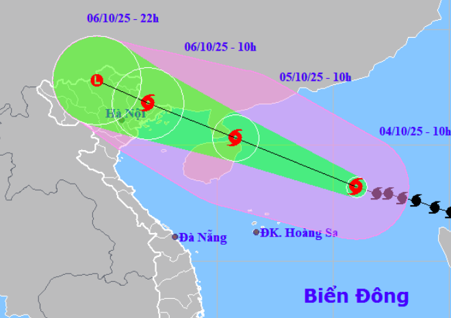 Bão số 11 Matmo sẽ ảnh hưởng đến đất liền Việt Nam từ đêm 5 - 10 - Ảnh 1.
