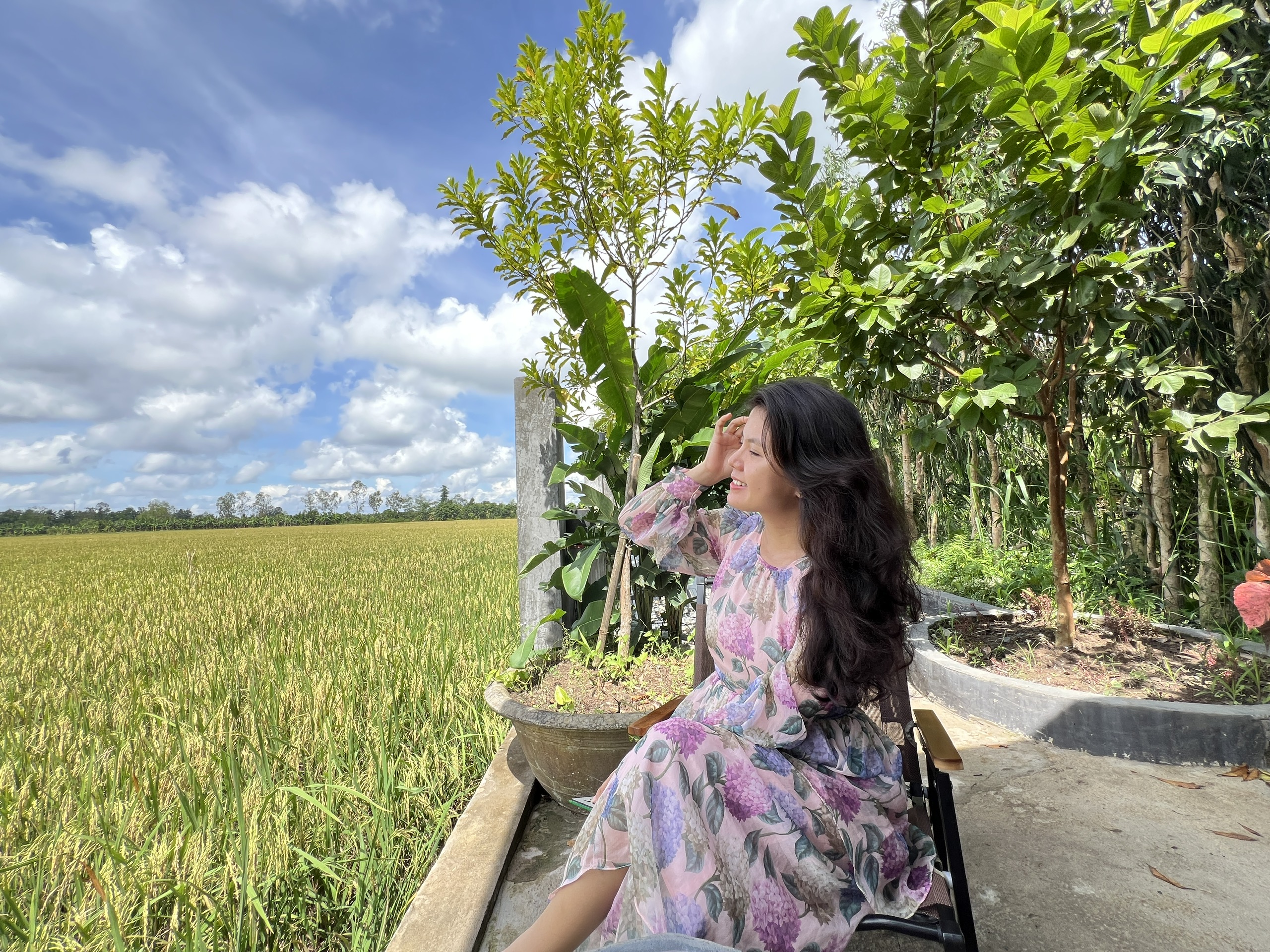 CLIP: Quán cà phê giữa đồng lúa ở Cần Thơ khiến giới trẻ