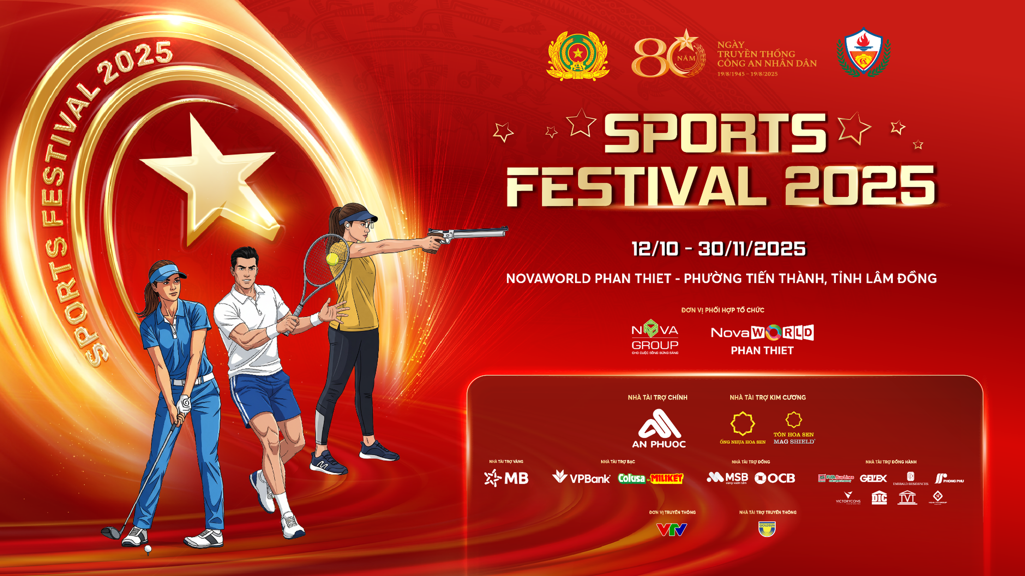 Sports Festival giai đoạn 2: Bùng nổ với Tennis, Golf, Bắn súng hơi tại NovaWorld Phan Thiet - Ảnh 1.