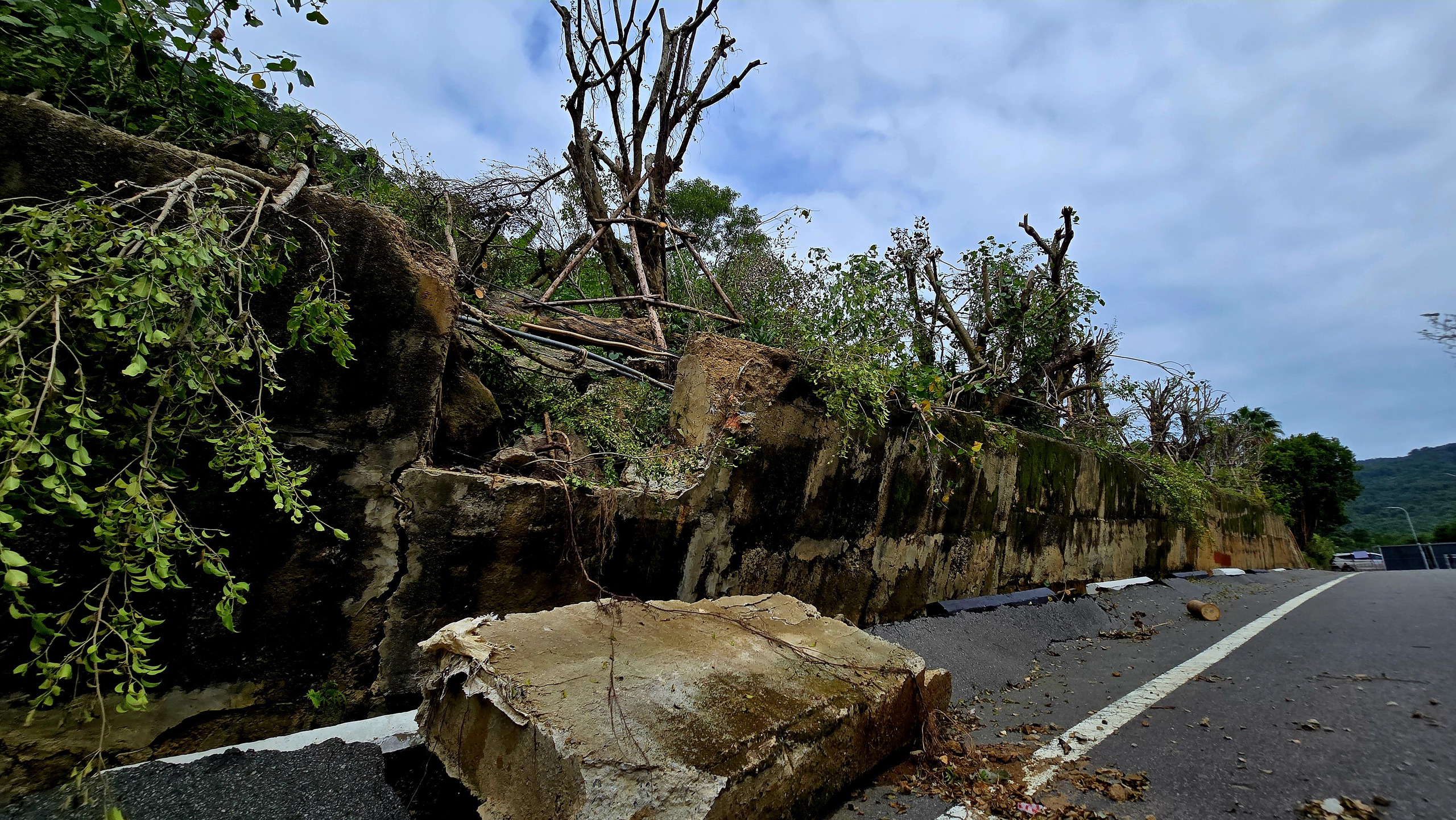 Nước đổ đá rơi, nhiều đoạn trên bán đảo Sơn Trà phải rào chắn ngăn khách du lịch - Ảnh 7.