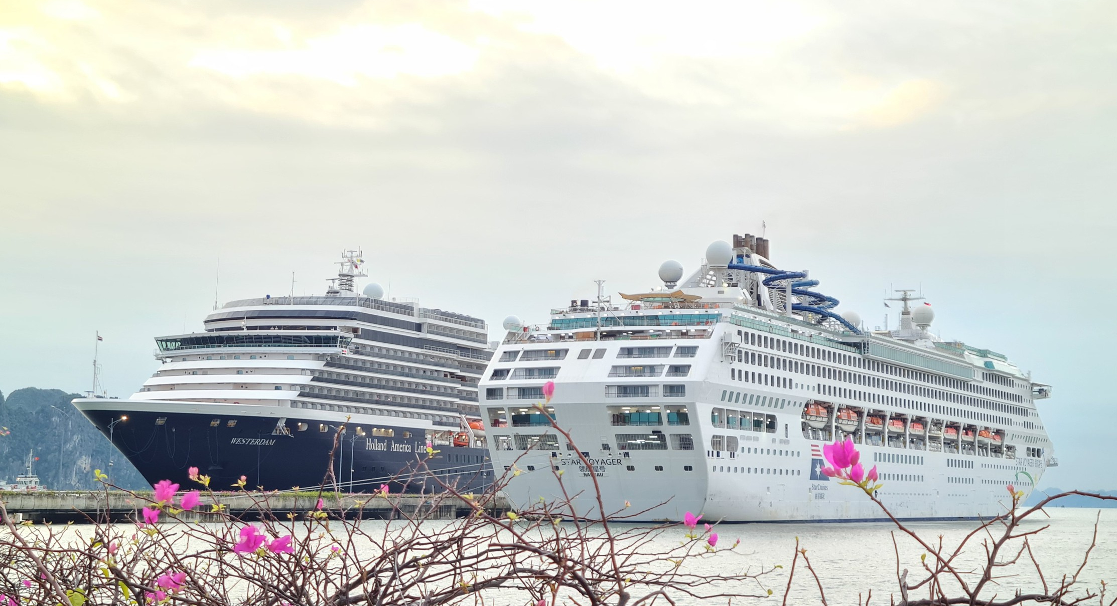 Hai siêu du thuyền hạng sang đưa 3 . 100 Khách du lịch quốc tế đến Quảng Ninh - Ảnh 1.