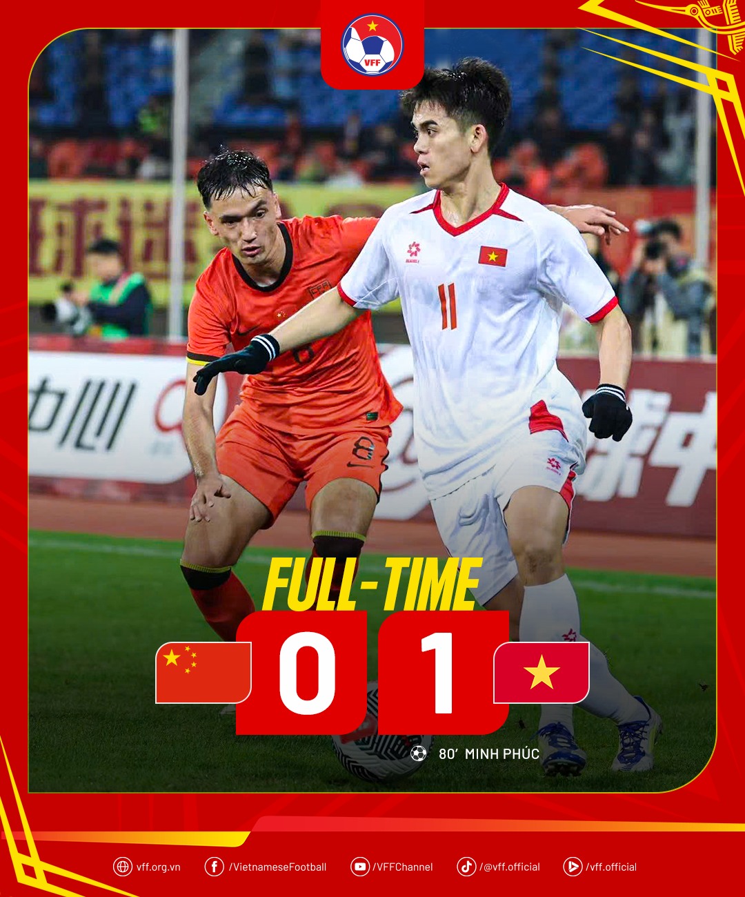 U22 Việt Nam xuất sắc vượt qua chủ nhà Trung Quốc ở giải giao hữu quốc tế - Ảnh 2.