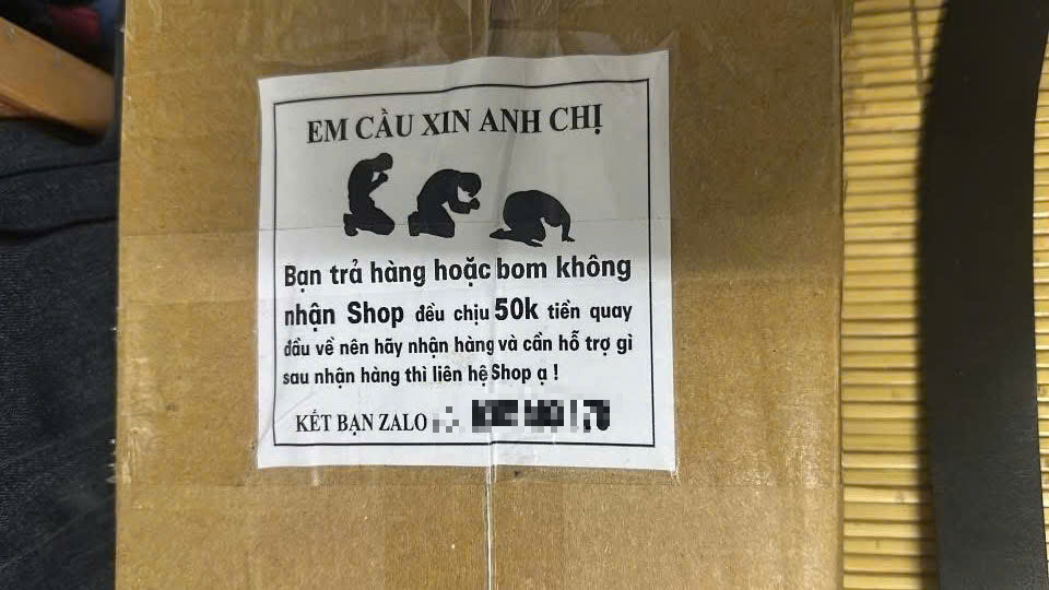 Boom hàng, trả hàng đến mức báo động, nhiều chủ shop gửi thư